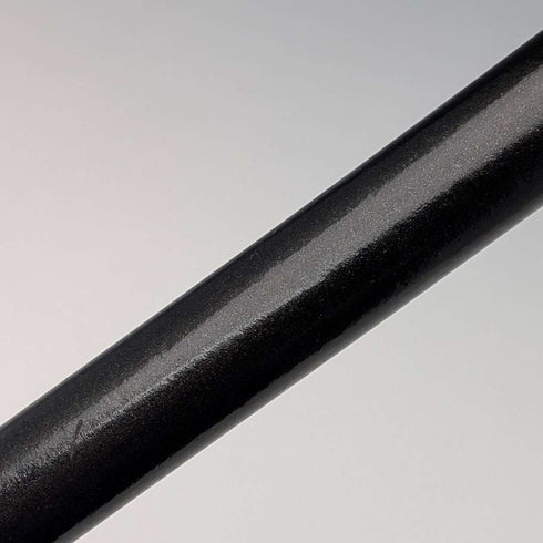 1924 British Antique Black Handle Bent Handle with Sterling Silver Decoration, 91cm, J Howell & Co.