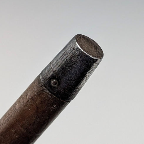 20世紀前半 ブラウン&タン 寄木ロンデルハンドル ステッキ 杖 89cm