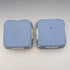 英国ヴィンテージ ウェッジウッド ジャスパーウェア製 角形蓋付きボックス ペア ペールブルー