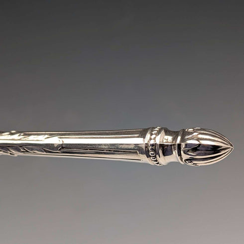 1907 British Antique Sterling Silver Handle Bread Fork by William Yates