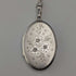 Vintage Sterling Silver Oval Locket Pendant with Sterling Silver Necklace, 15.2g Total