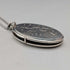 Vintage Sterling Silver Oval Locket Pendant with Sterling Silver Necklace, 15.2g Total