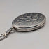 Vintage Sterling Silver Oval Locket Pendant with Sterling Silver Necklace, 15.2g Total