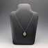 British Vintage Sterling Silver Oval Locket Pendant with Sterling Silver Necklace, 12.8g Total, Excalibur