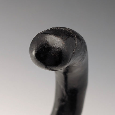 ヴィンテージ ねじれブラックシャフト 曲がりハンドル ステッキ 杖 84cm