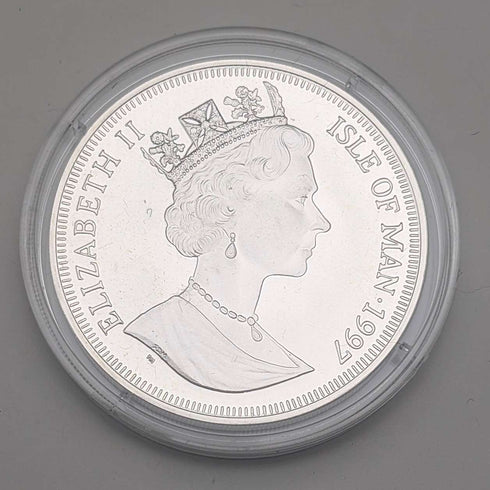 英国マン島 クラウン銀貨 「猫の歴史:ヨーロッパヤマネコ」PobjoyMint ケース・説明書付