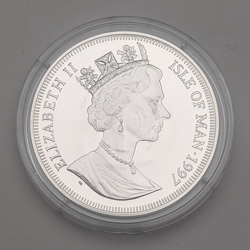 英国マン島 クラウン銀貨 「猫の歴史:ミアキス・ディニクティス 」PobjoyMint ケース・説明書付