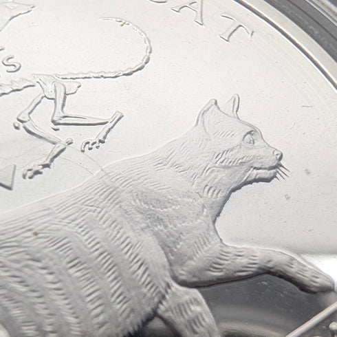 英国マン島 クラウン銀貨 「猫の歴史:ミアキス・ディニクティス 」PobjoyMint ケース・説明書付