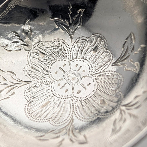 1865年英國古董純銀茶葉罐勺,12.5克,查爾斯·博因頓