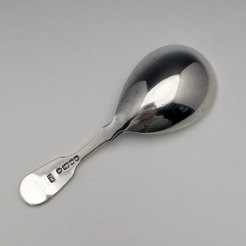 1840 British Antique Sterling Silver Tea Caddy Spoon, 19.3g, John James Whiting