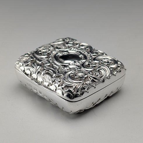 1893年英國古董純銀首飾盒,31克,亨利馬修斯