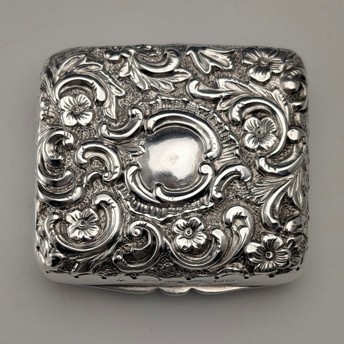 1893年英國古董純銀首飾盒,31克,亨利馬修斯