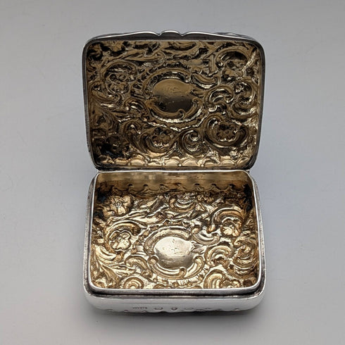 1893年英國古董純銀首飾盒,31克,亨利馬修斯