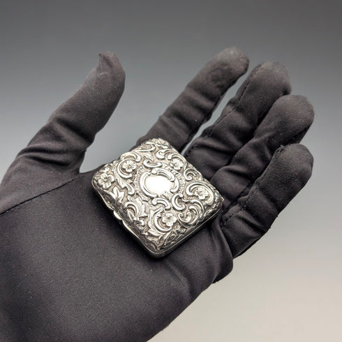 1893年英國古董純銀首飾盒,31克,亨利馬修斯