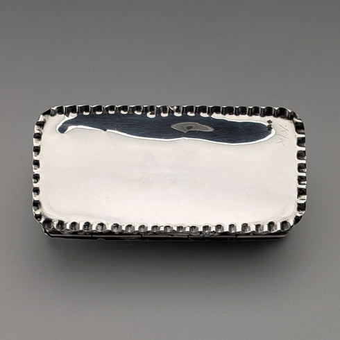 1905年英國古董純銀首飾盒,38克,托馬斯·比什頓