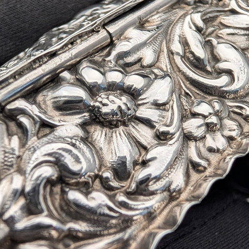 1905年英國古董純銀首飾盒,38克,托馬斯·比什頓