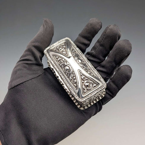 1905年 英国アンティーク 純銀製 トリンケットボックス 38g Thomas Bishton