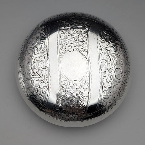 1912年英國古董純銀鵝卵石形鼻煙盒,重78克,沃克和霍爾