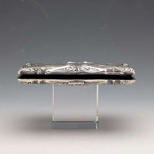 1903 British Antique Sterling Silver Double-Opening Card Case by EJ Houlston