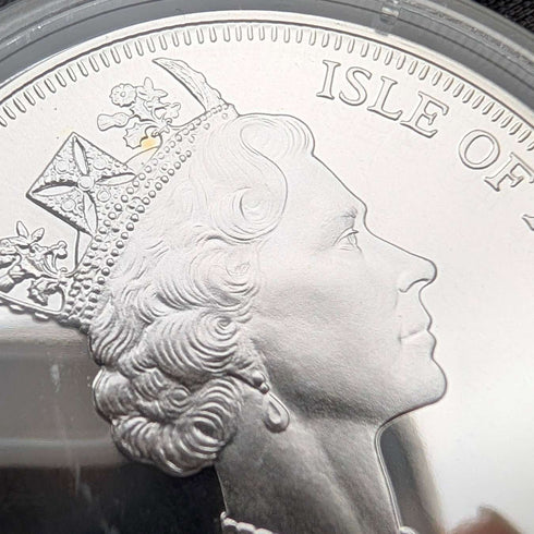 British Isle of Man Silver Crown Coin "The History of Cats: Iriomote Wildcat" by PobjoyMint, with Case and Instructions