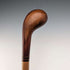 British Vintage Marquetry Brown Shaft Sunday Walking Stick, 87cm