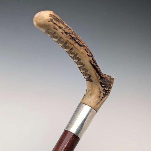 1913年英國古董馬鞭,帶鹿角,52厘米