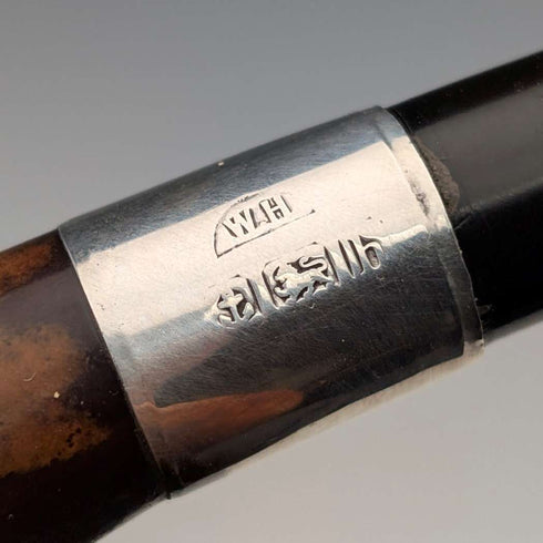 1901 British Antique Meersham Pipe by William Harrison, in case