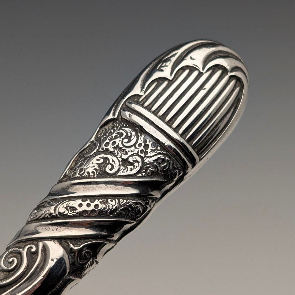 1900年頃 英国アンティーク 純銀ハンドル ルーペ 拡大鏡 – SILVER-LUG