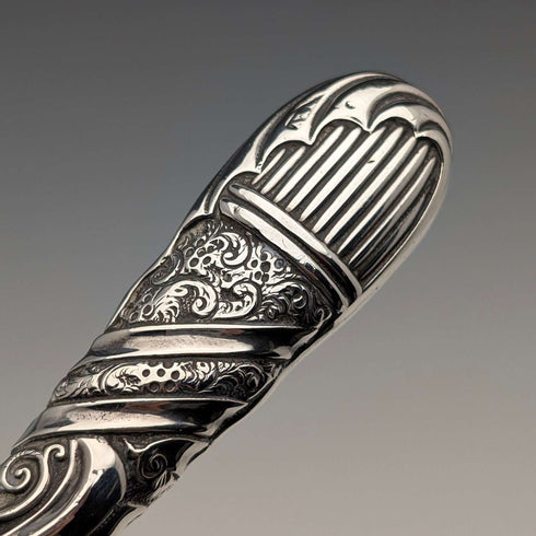 Circa 1900 British Antique Sterling Silver Handle Magnifying Glass
