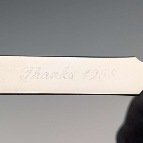 Circa 1968 American Vintage Sterling Silver Letter Opener with Case, Excellent Condition, Wallace