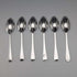 1897 British Antique Sterling Silver Teaspoons, Set of 6, 60g, Josiah Williams, with Case
