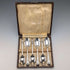 1893 British Antique Sterling Silver Teaspoons, Set of 6, 90g, John Round & Son, in Case
