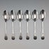 1893 British Antique Sterling Silver Teaspoons, Set of 6, 90g, John Round & Son, in Case