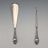 1903 British Antique Sterling Silver Shoehorn with Button Hook, WJ Myatt & Co.