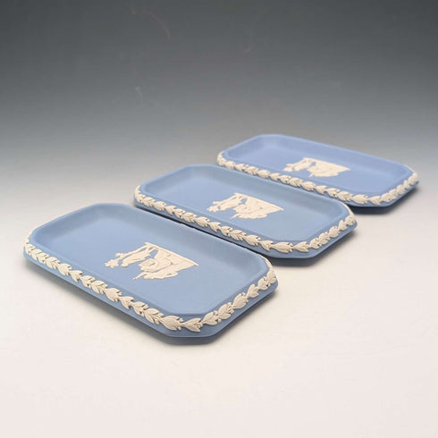 British Vintage Wedgwood Jasperware Pintray Trio