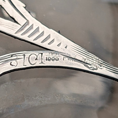 復古美式銀質鍍層香水瓶,新藝術風格,ALVIN 出品