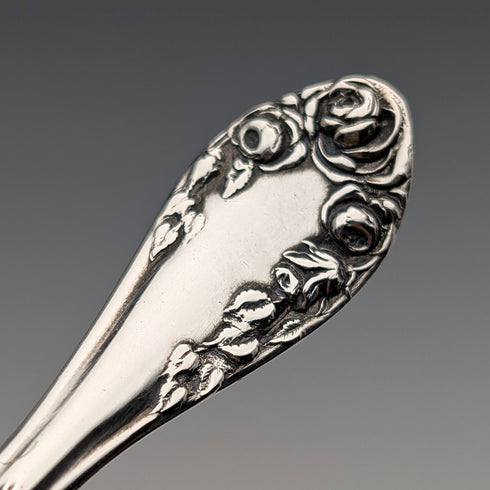 1905 British Antique Sterling Silver Tea Caddy Spoon, 14.2g, Levi & Salaman