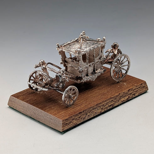 1977年英國純銀鍍金馬車模型,72克,Toye, Kenning & Spencer出品,原廠盒