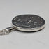 British Vintage Sterling Silver Ancient Roman Coin Replica Pendant with Sterling Silver Necklace, 28g Total