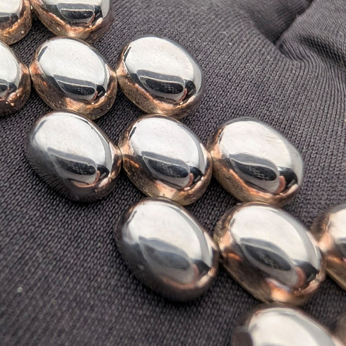 Italian Vintage Sterling Silver Panther Link Bracelet, 26.4g, Milor