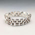 Italian Vintage Sterling Silver Panther Link Bracelet, 26.4g, Milor