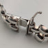 Italian Vintage Sterling Silver Panther Link Bracelet, 26.4g, Milor