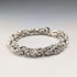 British Vintage Sterling Silver Byzantine Chain Bracelet, 29.5g