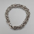 British Vintage Sterling Silver Byzantine Chain Bracelet, 29.5g