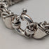 British Vintage Sterling Silver Byzantine Chain Bracelet, 29.5g