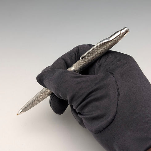 1977年 英国ヴィンテージ 純銀製 ボールペン William Manton 紙箱入り