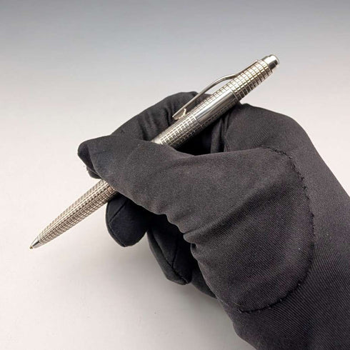 1984 British Vintage Sterling Silver Ballpoint Pen William Manton in Paper Box