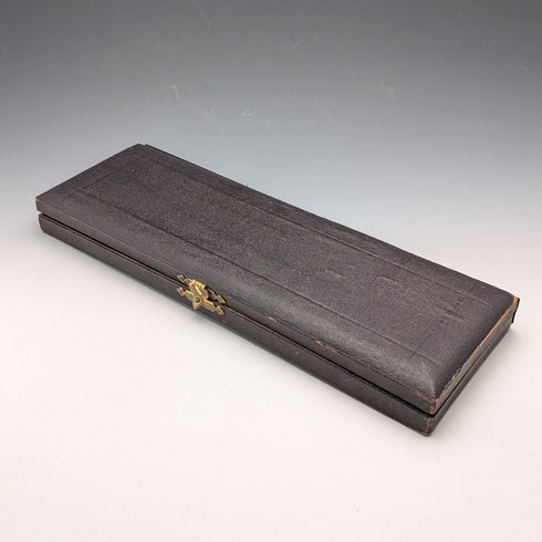 英国アンティーク シルバープレート製 フィッシュサーバーセット ケース入