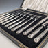 1969 British Vintage Sterling Silver Handle Tea Cutlery, 6 Pairs, John Lodge, in Case