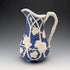 Antique British Parian Ware Water Jug with Grape Relief Decoration
